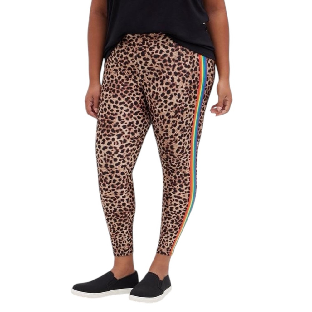 Torrid Leopard Rainbow Signature Waist Liquid Legging NEW Size 2X 18/20